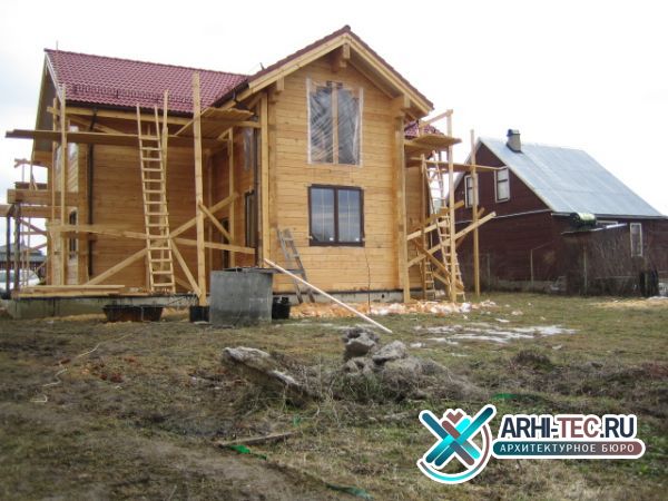 Проект дома из клееного бруса был спроектирован и построен компанией arhi-tec.ru178